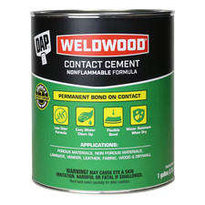 Dap Contact Cement, Weldwood Nonflammable Series, Tan, 1 gal, Can