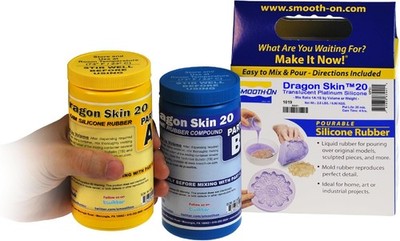 Smooth-On Dragon Skin 20 Silicone Rubber Mold Making Trial Unit Flexible