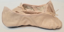 NEW Capezio Leather Juliet Split Sole Ballet Shoe in Light Pink Girls Size 4.5 W