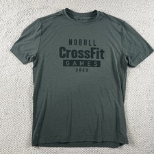 NOBULL Shirt Mens Medium Green Athletic Tee T-Shirt Training CrossFit Games 2023