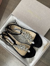 Jimmy Choo Averie Suede Sandal 37.5