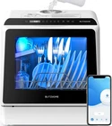 BLITZHOME Portable Dishwasher Countertop, WIFI Smart Dishwasher, Compact Dishwas