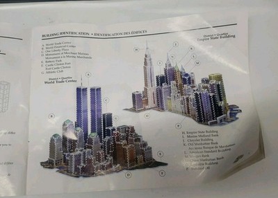 1997 PUZZ 3D NEW YORK, NEW YORK PUZZLE WORLD TRADE CENTER | eBay