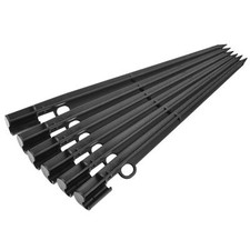 25pcs Irrigation Drip Support Stakes 200mm Length PP Black for 1/4" Tube