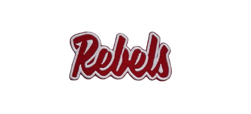 Ole Miss Rebels Text Embroidered Applique Iron On Patch Various Sizes Customize - Picture 19 of 23