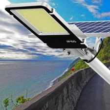 1500W LED Solar Flood Lights Outdoor Street Light Dusk to Dawn Flood Wall Lamp