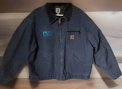 Vtg Carhartt Detroit J97 Blanket Lined Men's 2XL Jacket Full Zip