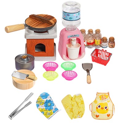 Kids Kitchen Pretend Accessories Toy Play Kitchen Cookware Toy for 3-5 Years Old