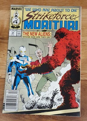 Strikeforce Morituri New Aliens December 1988 Marvel Vintage Comics Comic Book
