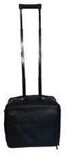 Leather Padded Carry On Laptop Luggage With W...
