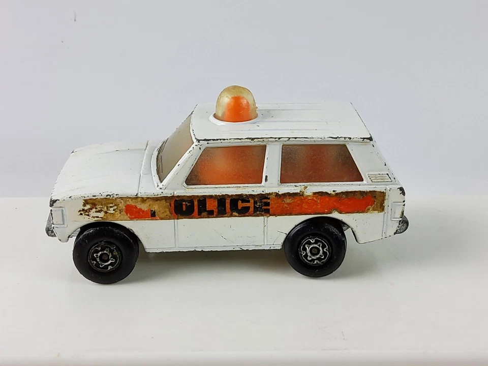 Matchbox Lesney #20 Rolamatics Police SUV Land Rover Diecast Police Patrol 1975 Foto 4 de 4