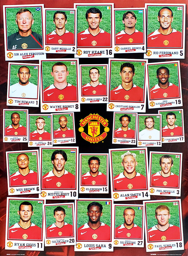 Manchester United PORTRAITS 2004 Vintage 25x35 POSTER - Cristiano