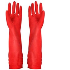 3 Pairs Reusable Rubber Cleaning Gloves Household Kitchen Dishwashing Gloves