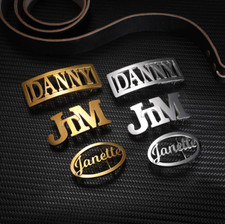Custom Name Hip Hop Belt Buckle with Leather Belt   Personalized Gift