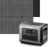 Allpowers R1500 Tragbare Powerstation + 600W Solarpanel 1152Wh Lifepo4 Batterie