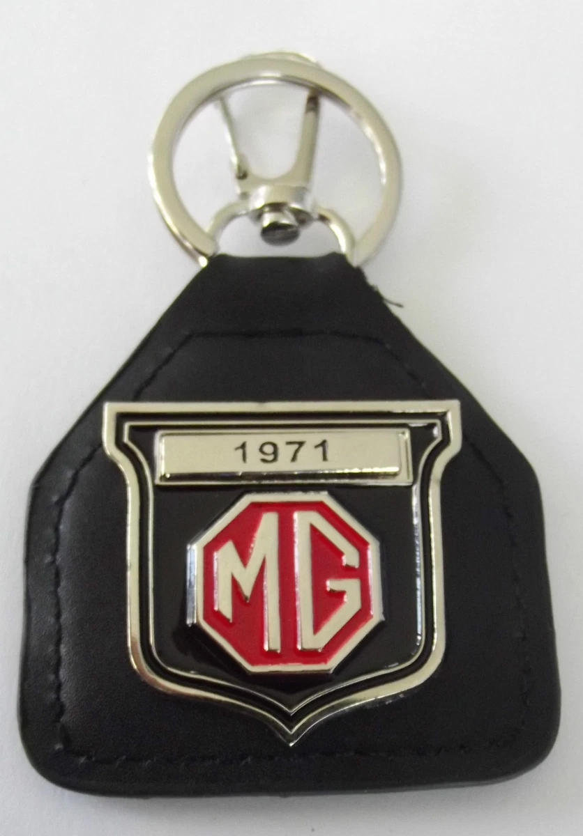 MG TC TD MGA MGB etc choice of years 1948-1979 genuine leather key fob D020902YF