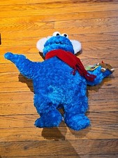 Cookie Monster Gund Winter Plush Sesame Street 17  Stuffed Animal New
