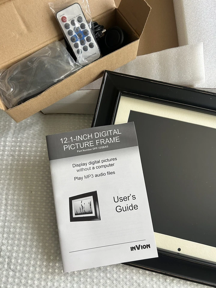Marco de fotos digital Invion 12,1 pulgadas + control remoto Foto 2 de 2