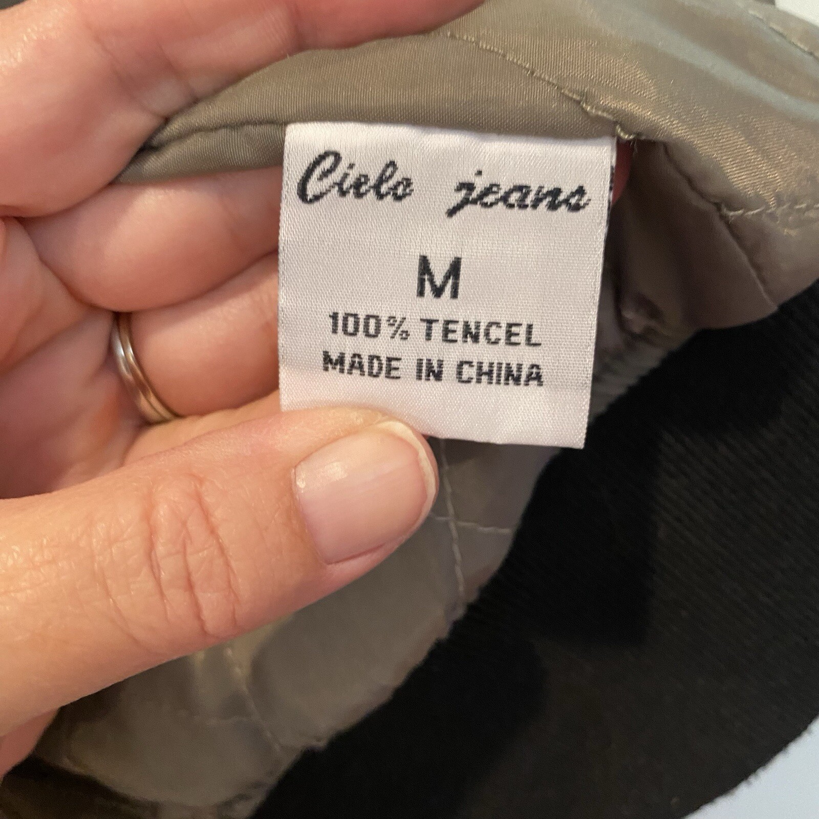 Cielo Basic Bomber Jacket Women Large Olive Green… - image 14