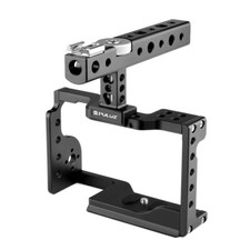 DSLR Camera Cover Cage Metal Stabilizer Rig Grip Handle for Sony A6600 ILCE-6600