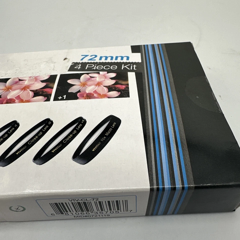 Vivitar + 1 +2 +4 +10 Close Up Macro Diopter Set For Nikon Sony Canon Lenses - Image 3 of 4