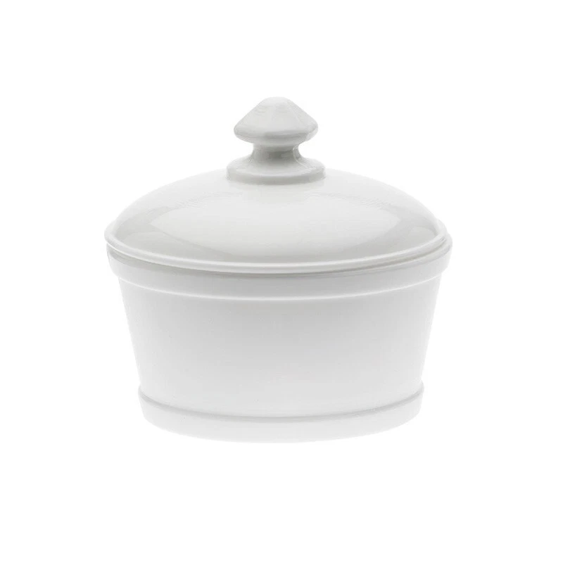 Mosser Glass USA Vintage Style Butter Tub in Milk White