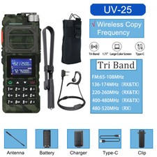 Baofeng UV-25 Walkie Talkies Long Range Tri-power Two Way Radio Bag 48cm Antenna