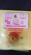 NOS VINTAGE WELDUN ENGINEERING  39 Tooth DRAG GEAR SPUR GEAR SLOT CAR 1/24 48 P
