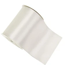 Double Face Satin Ribbon Roll - 4 inch Wide Solid Color Craft Ribbon Great fo...