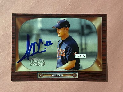 Jesse Crain 2004 Topps Heritage First Year IP Auto Autograph 