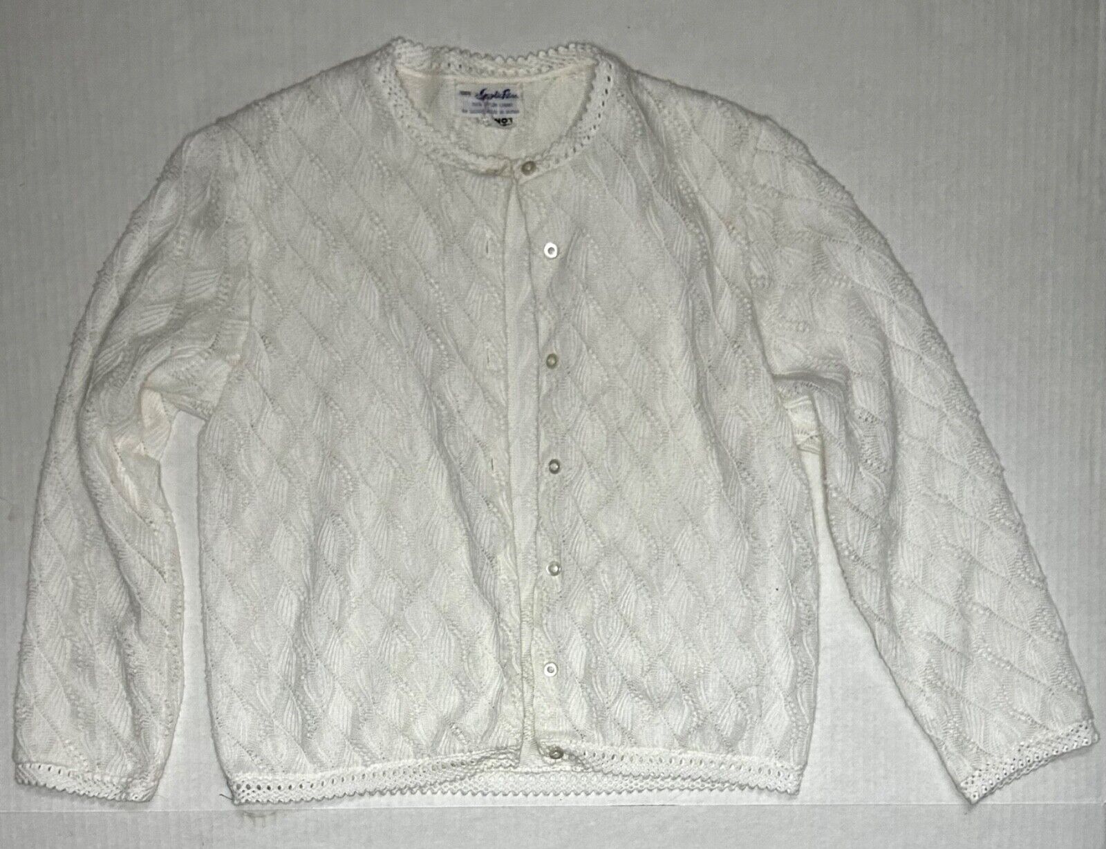 Vintage Filor Knits Light Weight Cardigan Small 7… - image 1