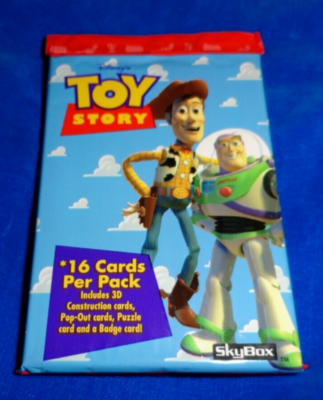 1995 TOY STORY DISNEY SKYBOX 16 CARD TRADING CARD PACK(S) 1 EA
