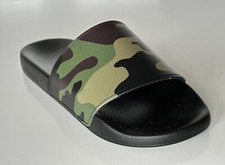Burberry Camouflage Green Slides Sandals 10 US 43 Euro 8042712 NIB 370