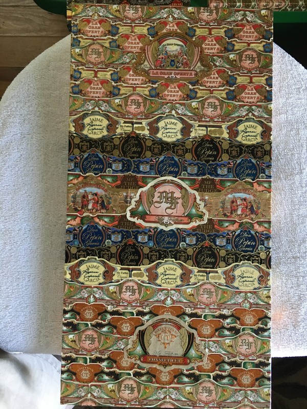 My Father custom cigar band art w/ 3 logo stickers - 15 1/2" x 8" - CIGartbyT