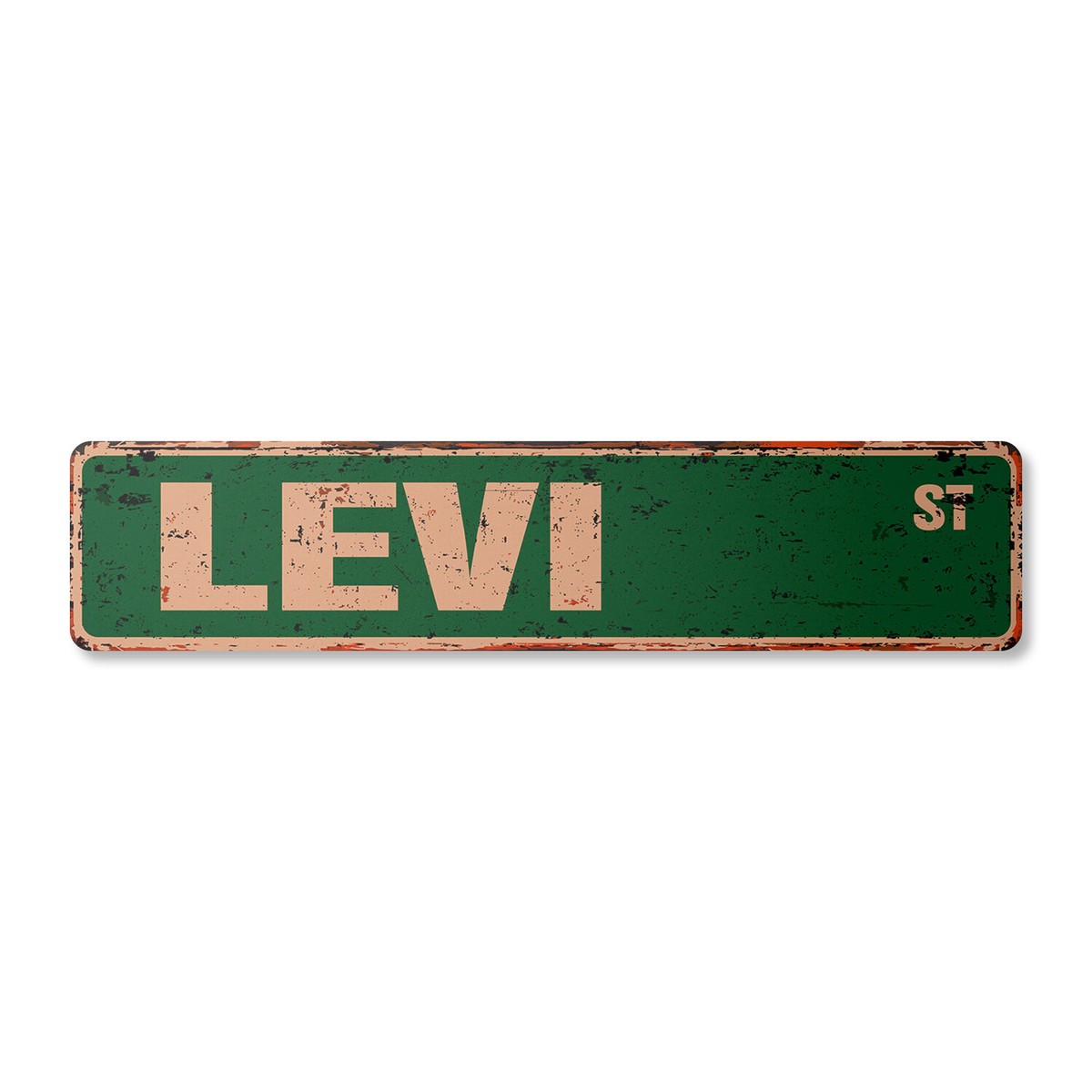 LEVI Vintage Street Sign Childrens Name Room Metal Sign | eBay