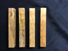 4 cascara Pen Blanks.  11/16"x11/16"x5"