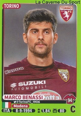 485 MARCO BENASSI ITALY TORINO.FC STICKER FOOTBALLERS 2015 PANINI