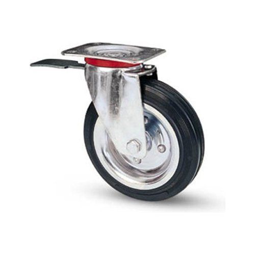 Ruota industriale Avo Valsecchi 04220 80Bis Zincato e Nero