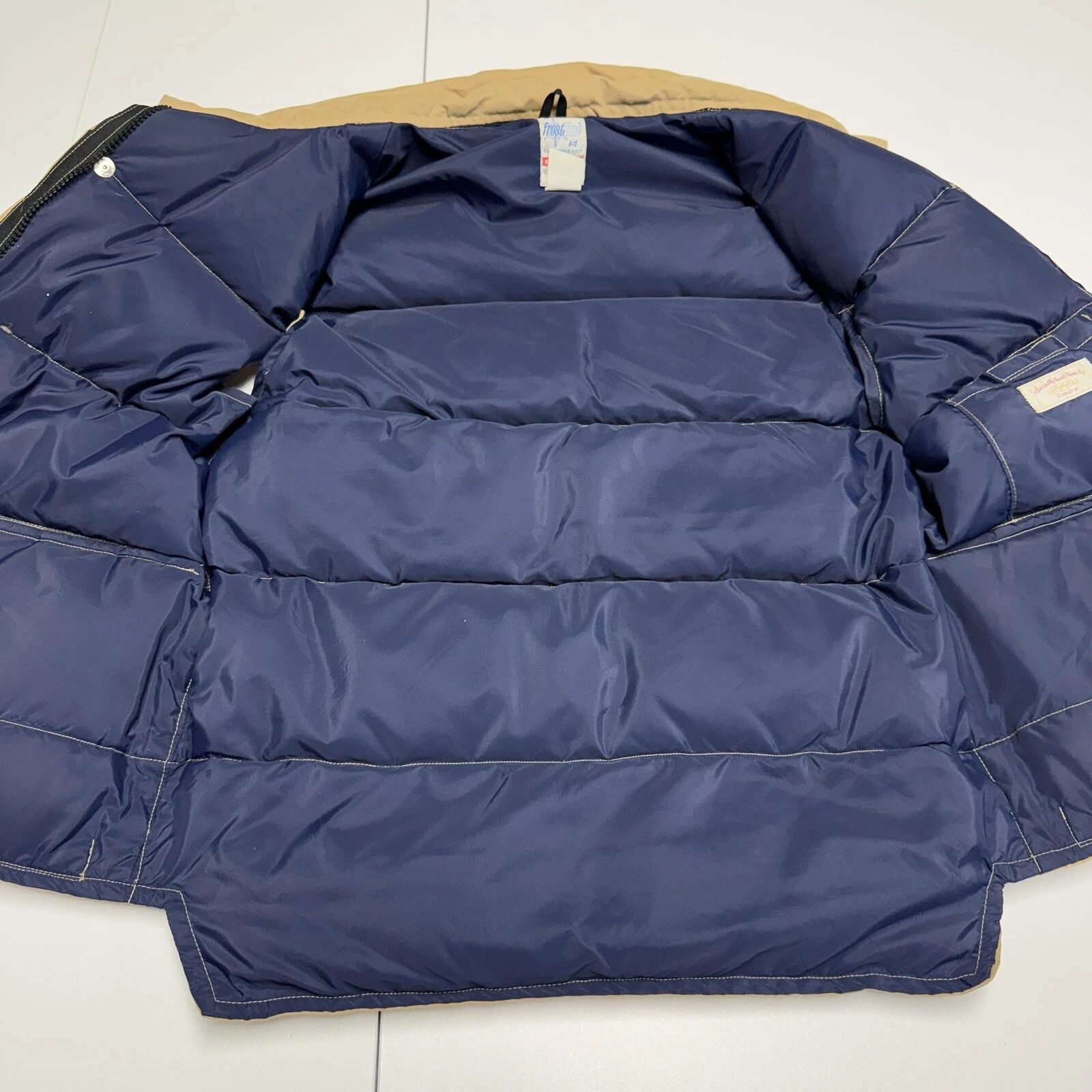 Vintage Frostline Down Puffer Vest Mens Small S Insulated Outerwear Jacket 70s - product detail image 12