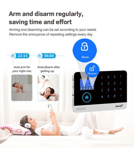 Wireless Smart House App Control Alarm System Home Burglar Security Alarm DJ - Picture 4 of 7