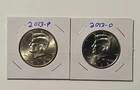 2013 P&D KENNEDY HALF DOLLAR Set (2 COIN SET) Brilliant Uncirculated.