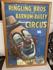 Ringling Bros Barnum & Bailey Circus X-Large Framed Wall Art 25x38"