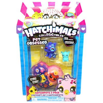 Hatchimals CollEGGtibles Pet Obsessed Tigrette and Chinchilla Purple (2 pack)