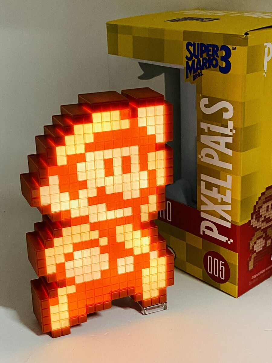 Pixel Pals 005 Super Mario Bros Fire Mario LED LIght Up Pixel Pals 005 Super Mario Bros Fire Mario LED LIght Up