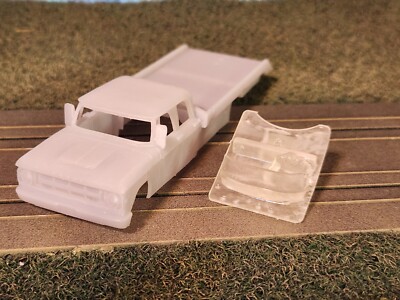4 Gear Car Body, 69 Dodge D200 Crew Rollback Driver /Windshield Transport TJets