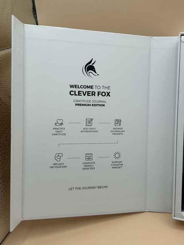 Clever Fox Gratitude Journal – Happiness, Positivity & Affirmation Journal