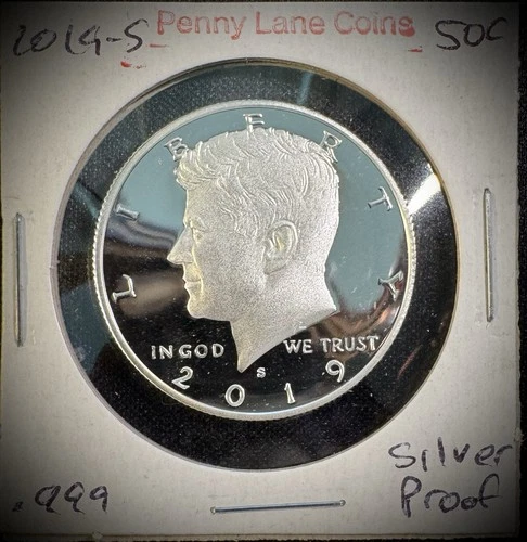 2019-S 99.9% SILVER PROOF Kennedy Half Dollar 50C .999 Fine