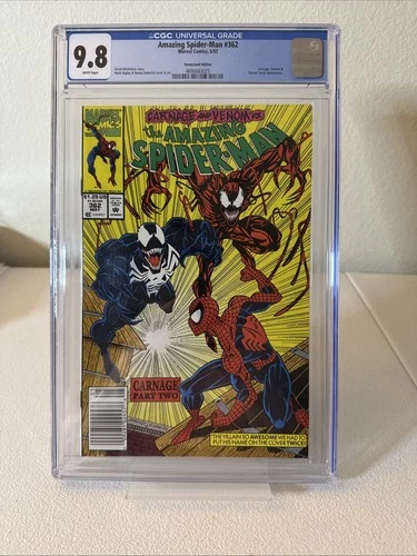 Amazing Spider-Man #362 WP 1992 Newsstand CGC 9.8