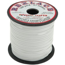 Pepperell, White Rexlace Plastic Craft Lace, 3/32"