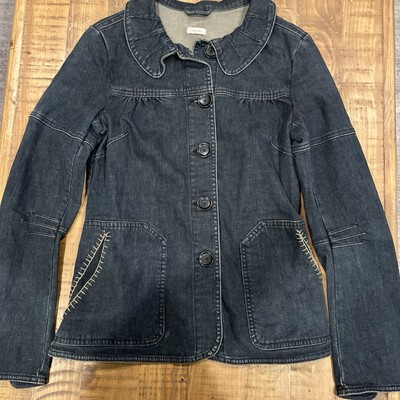 NOA NOA Denim Jacket With Button Front And Great Detail size small 